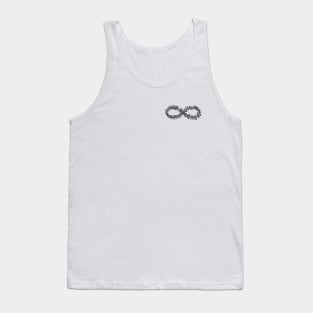 Wildflower Infinity Sign - Autism Awareness - Neurodiversity - Small black Tank Top